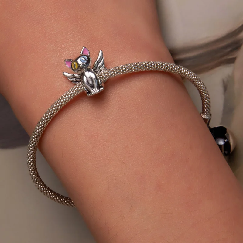 (Bild für) Engelskatzen-Charm im Pandora-Stil - SCC2299 - Ansicht 6
