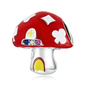 (Bild für) Exquisiter Pilzhaus-Charm im Pandora-Stil - SCC2246