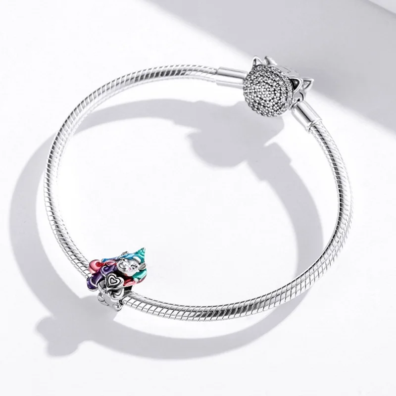 (Bild für) Fantasy-Pony-Charm im Pandora-Stil - SCC1919 - Ansicht 3