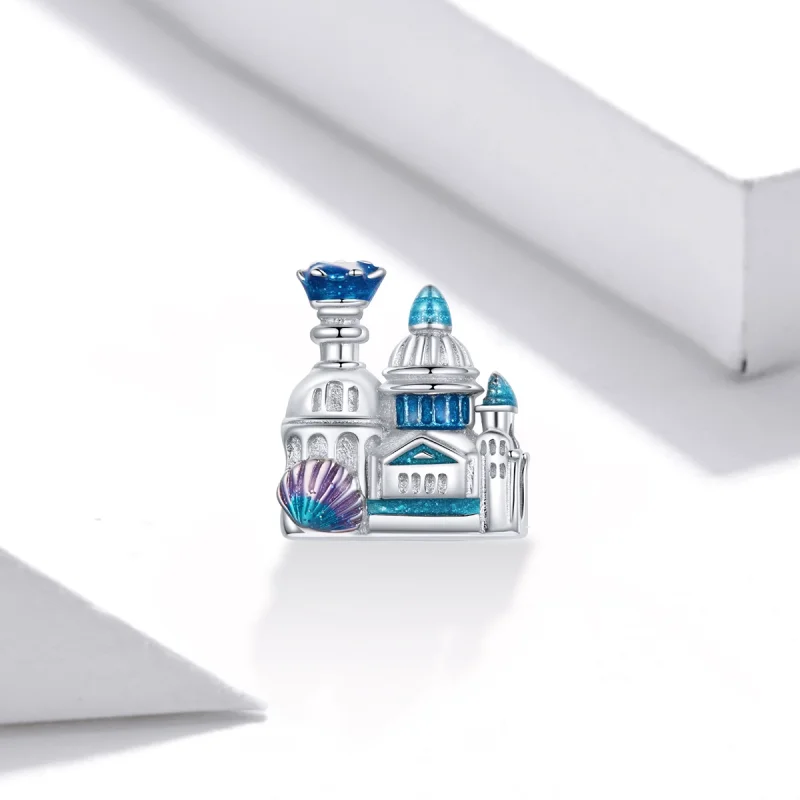 (Bild für) Fantasy-Schloss-Charm im Pandora-Stil - BSC432 - Ansicht 2