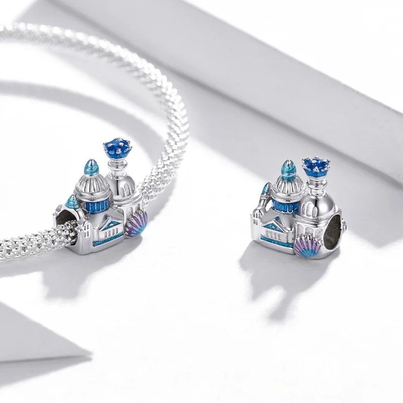 (Bild für) Fantasy-Schloss-Charm im Pandora-Stil - BSC432 - Ansicht 4