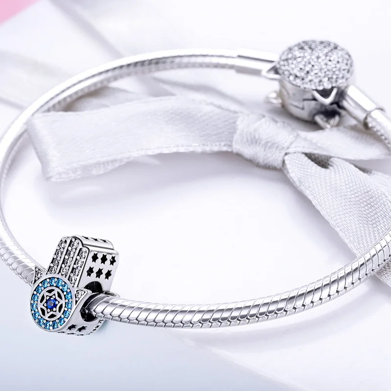 (Bild für) Fatimas Wächter-Charm aus Silber im Pandora-Stil - SCC721 - Ansicht 5