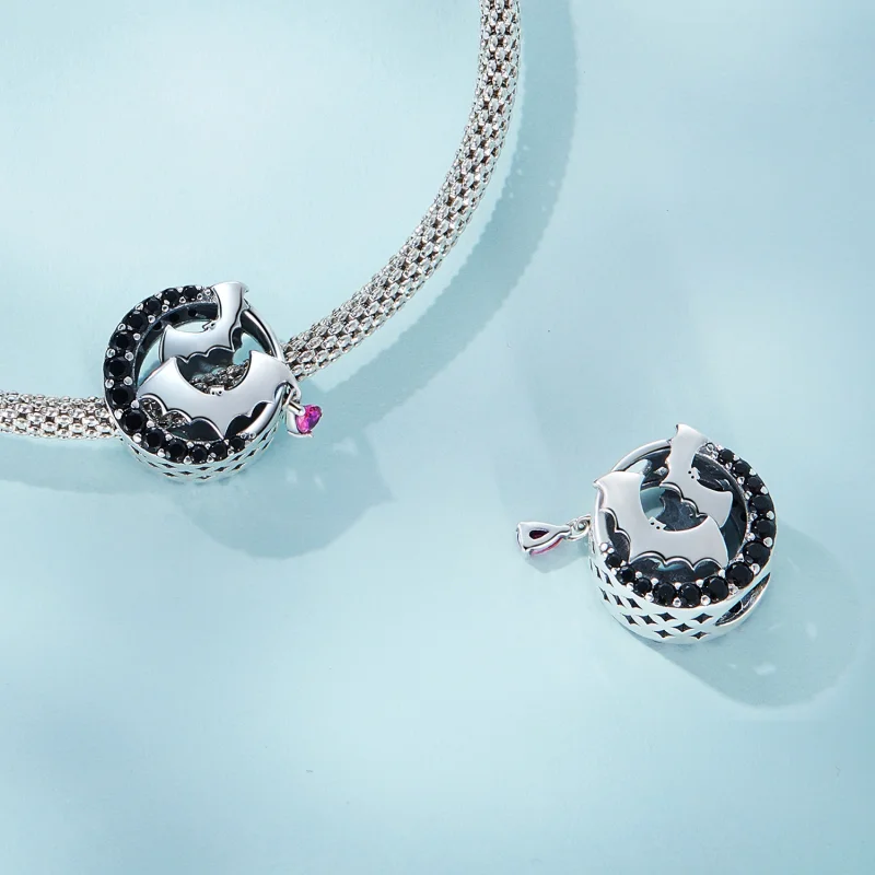 (Bild für) Fledermaus-Charm im Pandora-Stil - SCC2392 - Ansicht 4