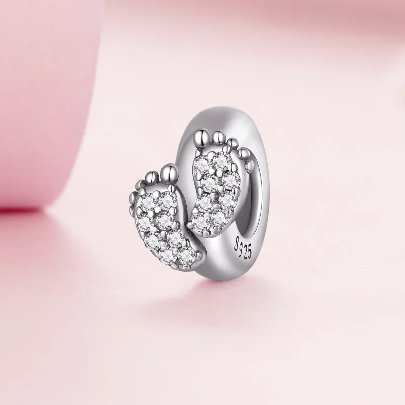 (Bild für) Fuß-Abstandshalter-Charm im Pandora-Stil - BSC688 - Ansicht 2
