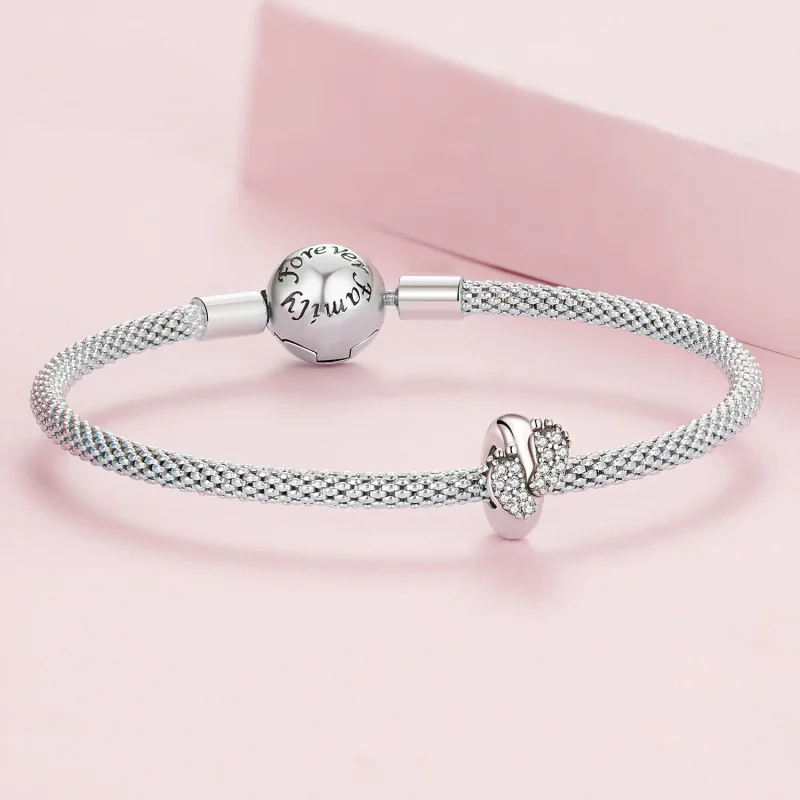 (Bild für) Fuß-Abstandshalter-Charm im Pandora-Stil - BSC688 - Ansicht 5