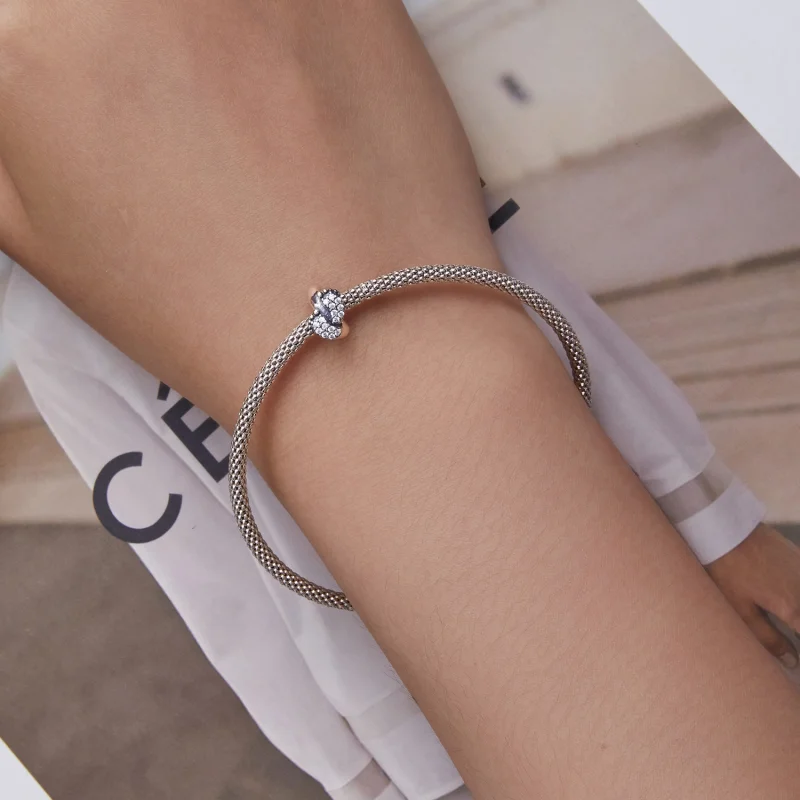 (Bild für) Fuß-Abstandshalter-Charm im Pandora-Stil - BSC688 - Ansicht 6