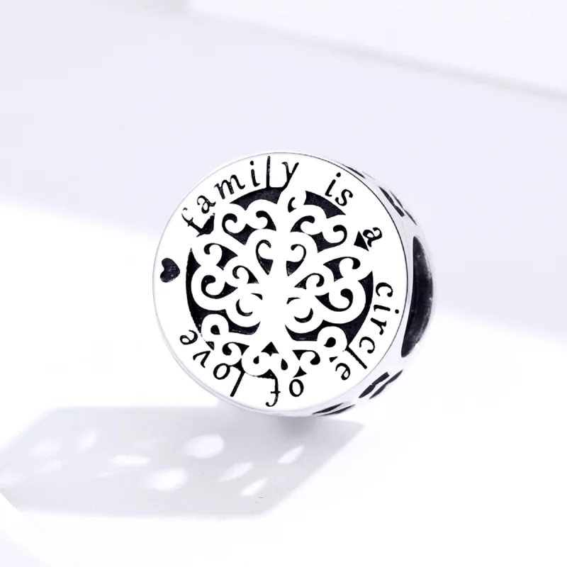 (Bild für) Funkelnder Stammbaum-Charm im Pandora-Stil aus Silber - SCC1324 - Ansicht 2