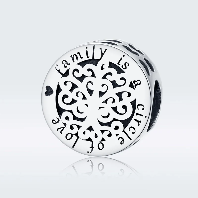 (Bild für) Funkelnder Stammbaum-Charm im Pandora-Stil aus Silber - SCC1324 - Ansicht 5