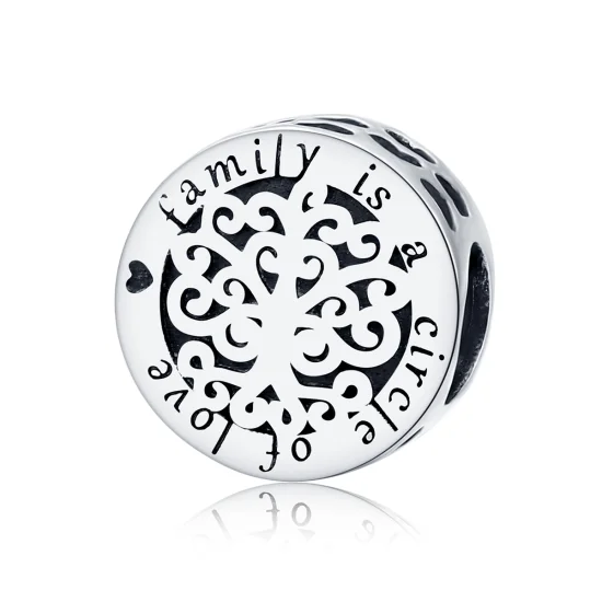 (Bild für) Funkelnder Stammbaum-Charm im Pandora-Stil aus Silber - SCC1324