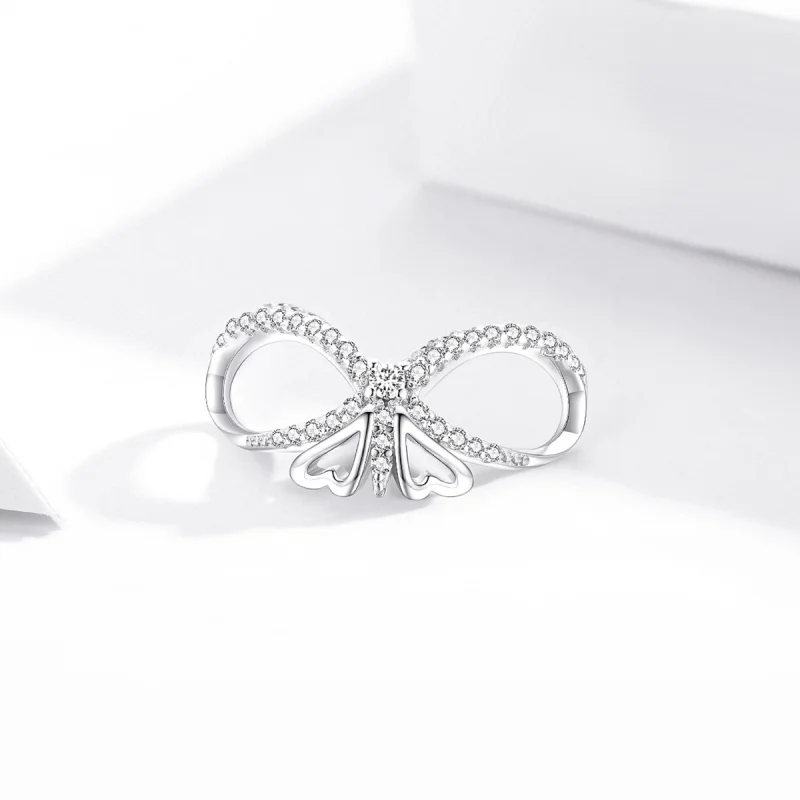 (Bild für) Glanz-Schmetterlings-Charm im Pandora-Stil - BSC469 - Ansicht 2
