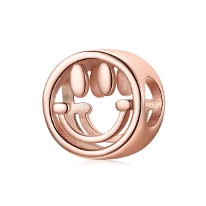 (Bild für) Glücks-Lächeln-Charm im Pandora-Stil aus Roségold - SCC1787