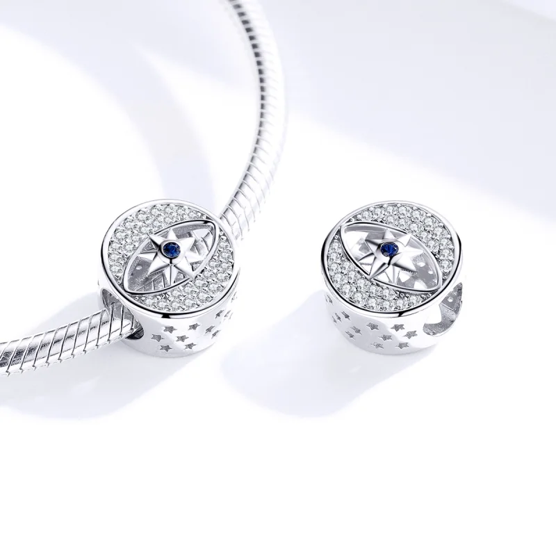 (Bild für) Glücksauge-Charm aus Silber im Pandora-Stil - SCC1368 - Ansicht 2