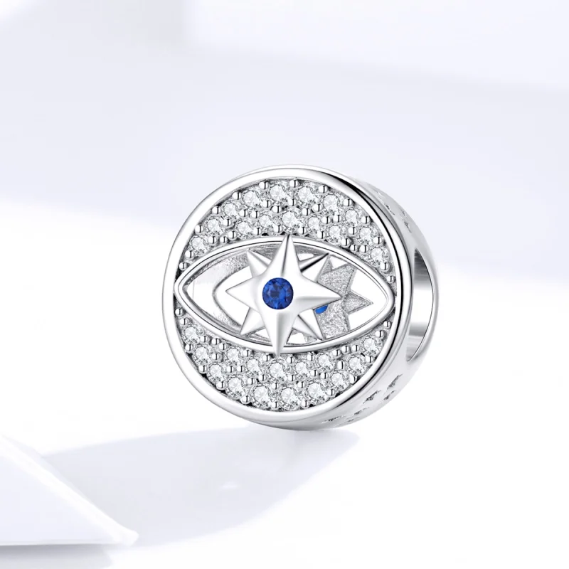 (Bild für) Glücksauge-Charm aus Silber im Pandora-Stil - SCC1368 - Ansicht 3