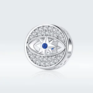 (Bild für) Glücksauge-Charm aus Silber im Pandora-Stil - SCC1368