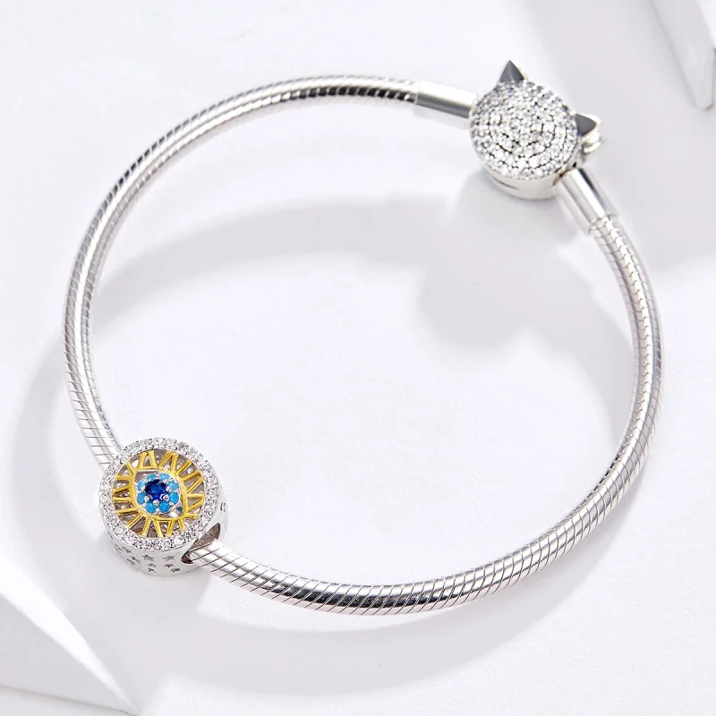 (Bild für) Glücksauge-Charm im Pandora-Stil - BSC080 - Ansicht 3