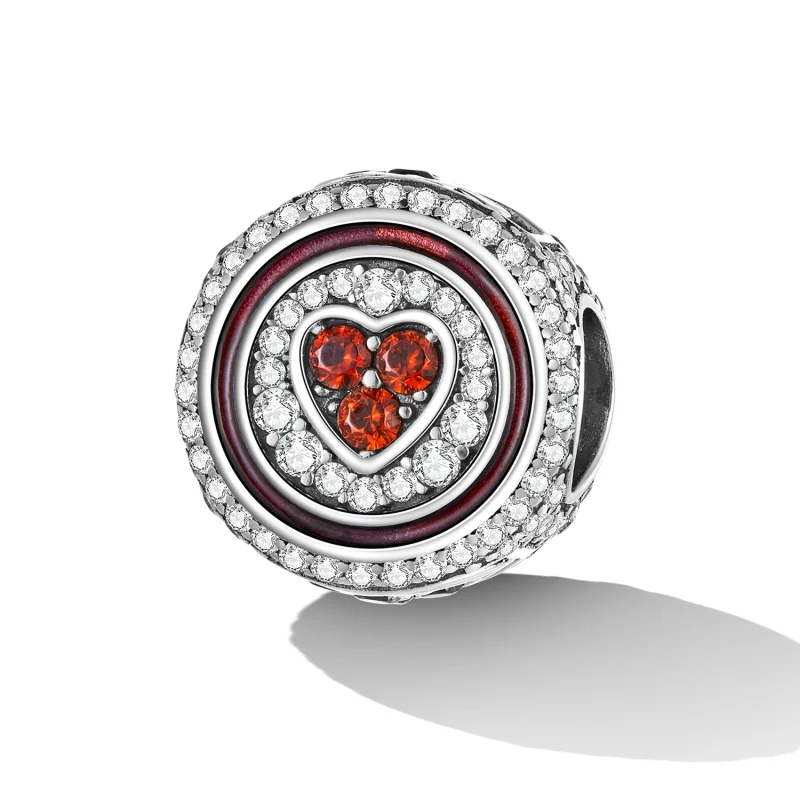 (Bild für) Glücksherz-Charm im Pandora-Stil - BSC620 - Ansicht 2