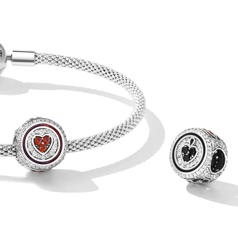(Bild für) Glücksherz-Charm im Pandora-Stil - BSC620 - Ansicht 4
