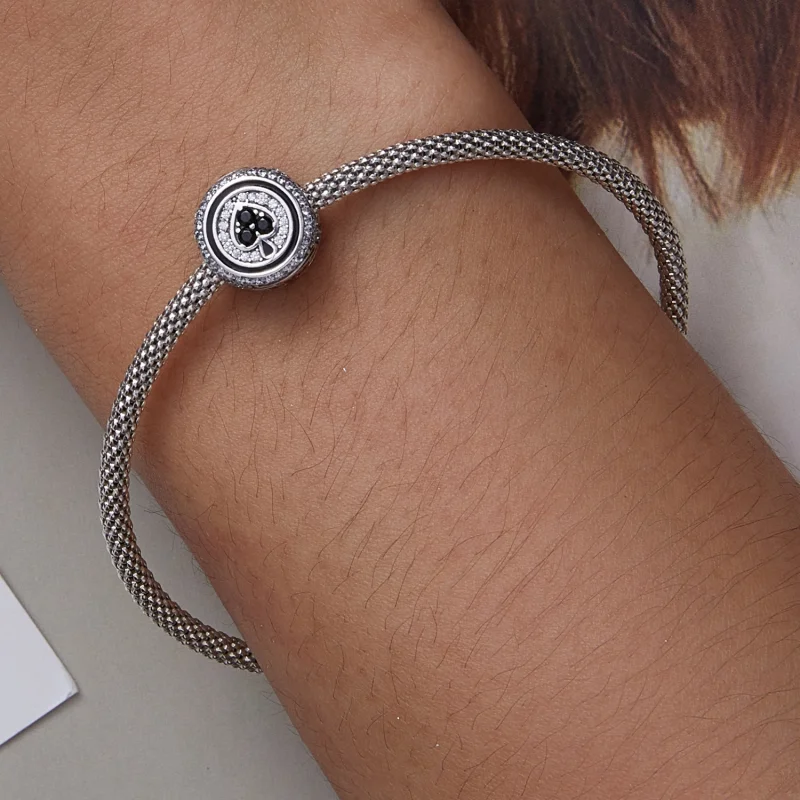 (Bild für) Glücksherz-Charm im Pandora-Stil - BSC620 - Ansicht 6