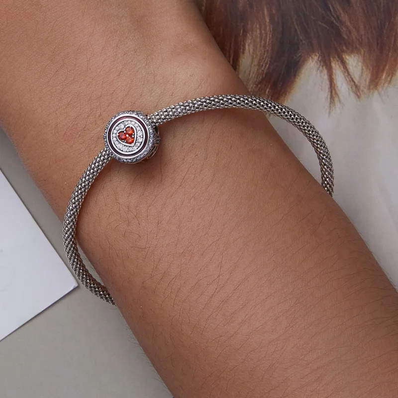(Bild für) Glücksherz-Charm im Pandora-Stil - BSC620 - Ansicht 7