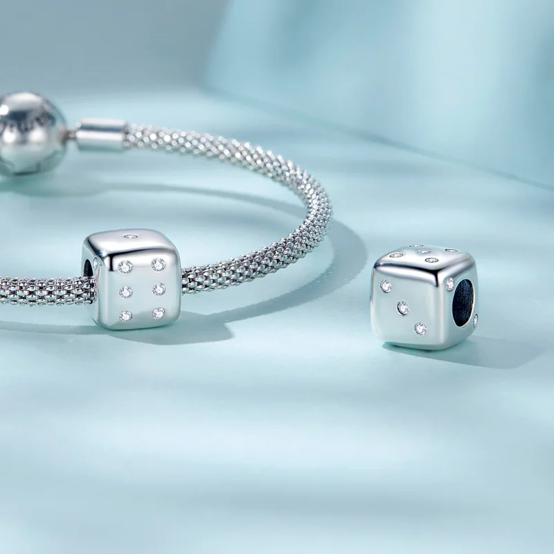 (Bild für) Glückswürfel-Charm im Pandora-Stil - SCC2362 - Ansicht 5
