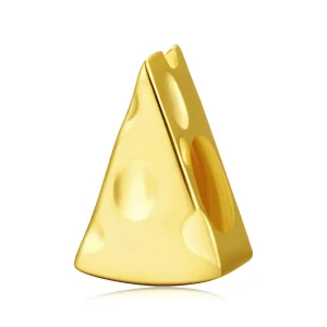 (Bild für) Goldener Käse-Charm im Pandora-Stil - SCC2016