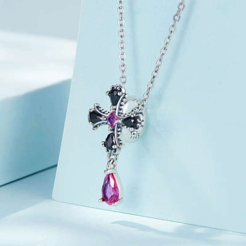 (Bild für) Gothic-Kreuz-Abstandshalter-Charm im Pandora-Stil - SCC2381 - Ansicht 2