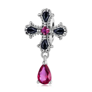 (Bild für) Gothic-Kreuz-Abstandshalter-Charm im Pandora-Stil - SCC2381