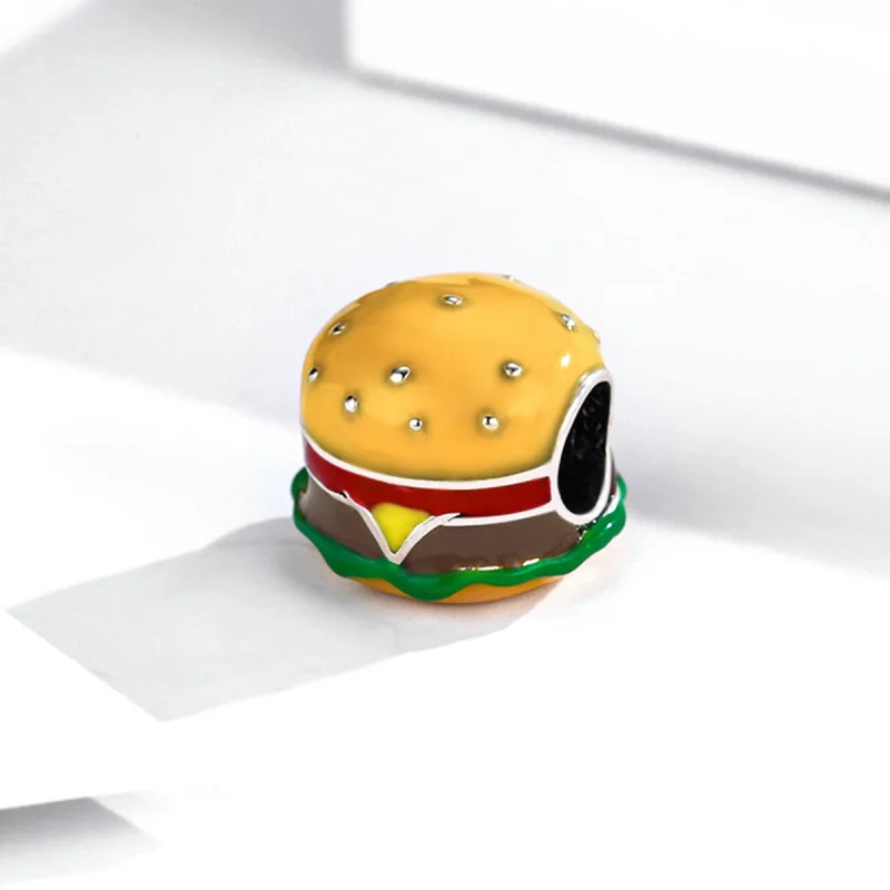(Bild für) Gourmet-Burger-Charm im Pandora-Stil - SCC2014 - Ansicht 2