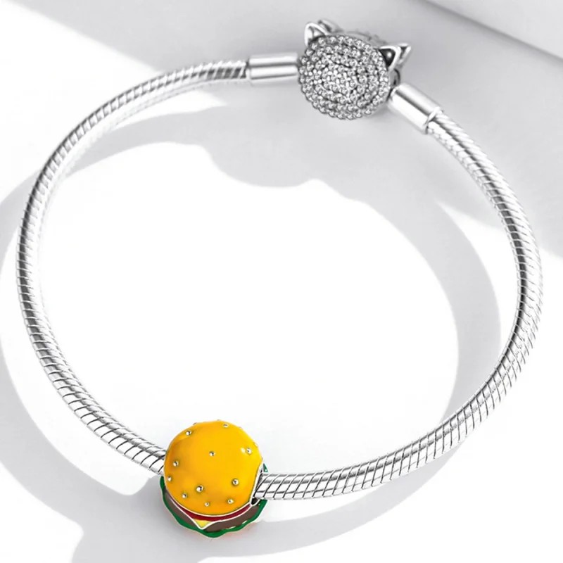 (Bild für) Gourmet-Burger-Charm im Pandora-Stil - SCC2014 - Ansicht 3