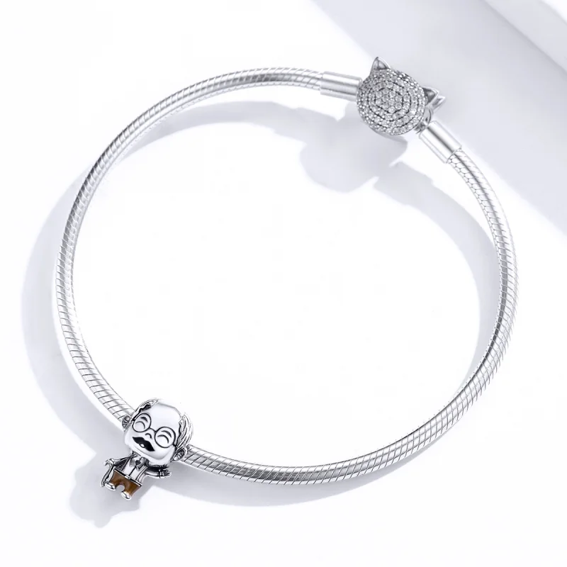 (Bild für) Großvater-Charm im Pandora-Stil - BSC176 - Ansicht 3