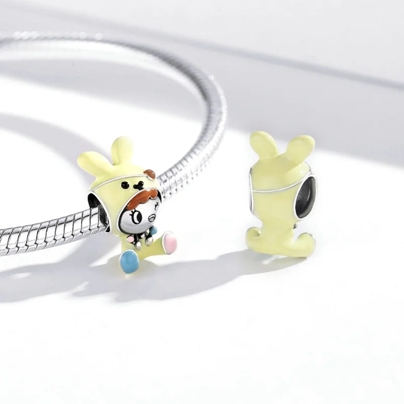 (Bild für) Hasenpuppen-Charm im Pandora-Stil - SCC1940 - Ansicht 3
