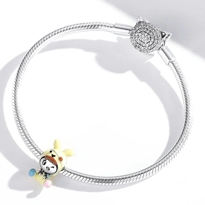 (Bild für) Hasenpuppen-Charm im Pandora-Stil - SCC1940 - Ansicht 4