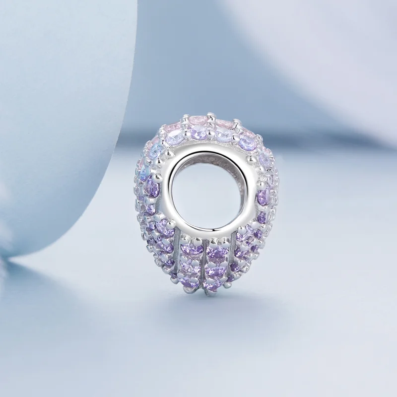(Bild für) Herz-Charm mit Farbverlauf im Pandora-Stil - BSC624 - Ansicht 3