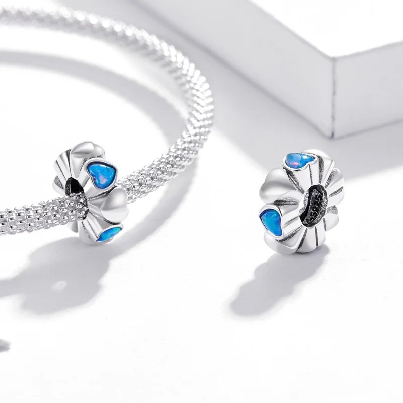 (Bild für) Herz-Opal-Spacer-Charm im Pandora-Stil - BSC435 - Ansicht 4