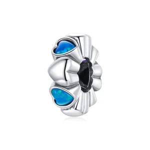 (Bild für) Herz-Opal-Spacer-Charm im Pandora-Stil - BSC435