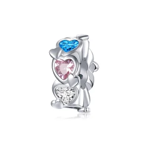 (Bild für) Herz-zu-Herz-Charm im Pandora-Stil - BSC408