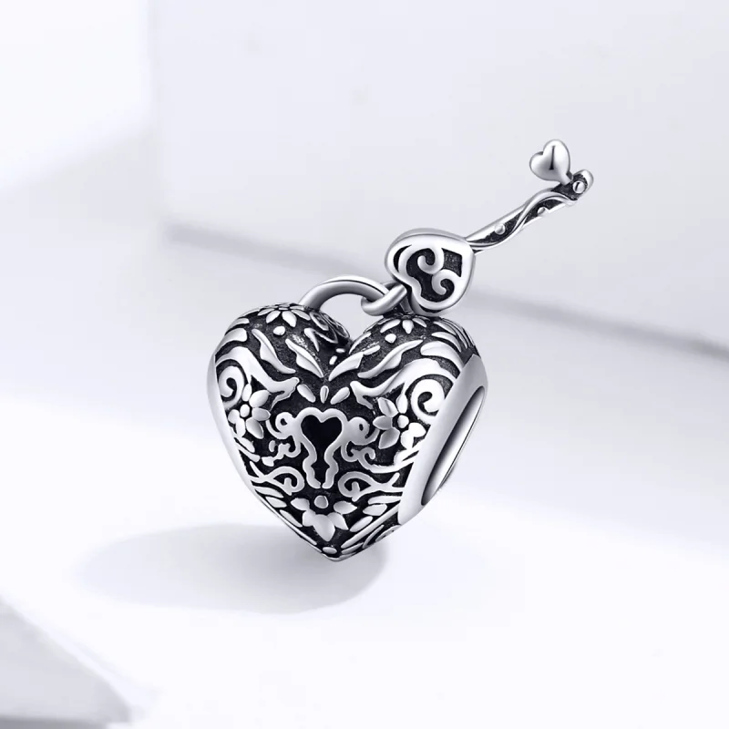 (Bild für) Herzschloss-Charm im Pandora-Stil - SCC1447 - Ansicht 2
