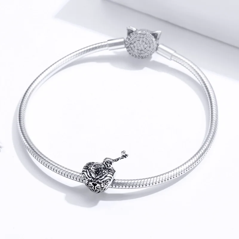 (Bild für) Herzschloss-Charm im Pandora-Stil - SCC1447 - Ansicht 3