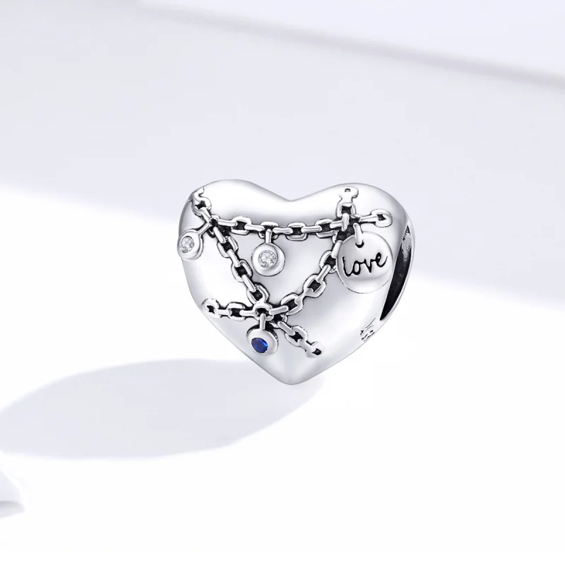 (Bild für) Herzschloss-Charm im Pandora-Stil - SCC1538 - Ansicht 4