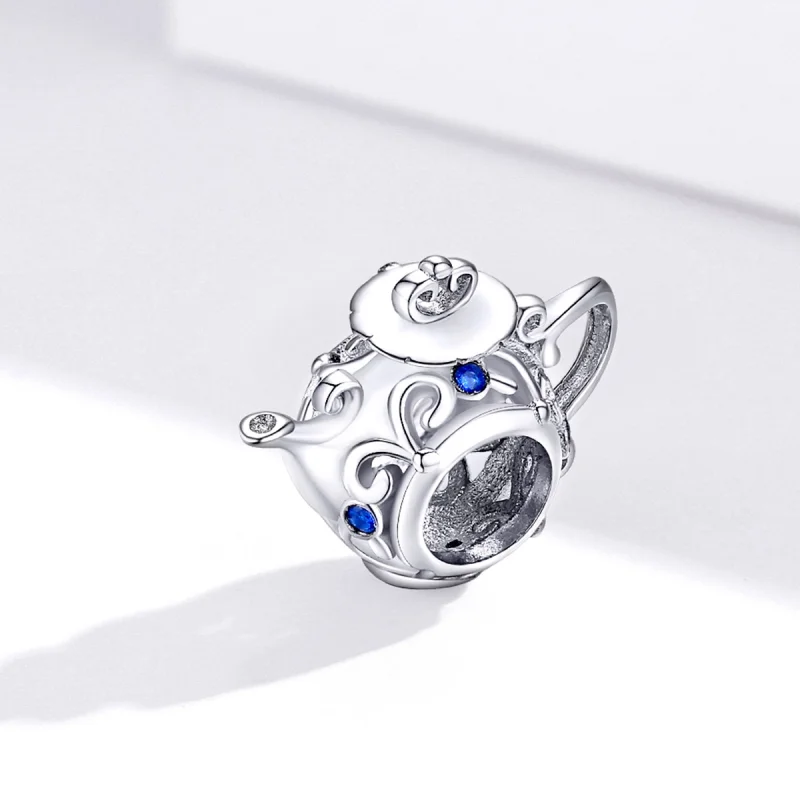 (Bild für) Hohler Teekanne-Charm aus Silber im Pandora-Stil - BSC274 - Ansicht 2