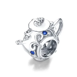 (Bild für) Hohler Teekanne-Charm aus Silber im Pandora-Stil - BSC274