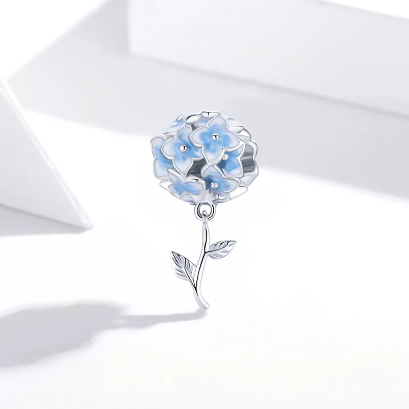 (Bild für) Hortensien-Charm im Pandora-Stil - BSC392 - Ansicht 2
