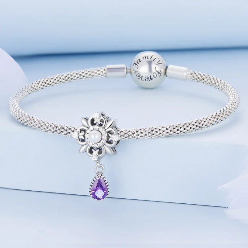 (Bild für) Iris-Charm im Pandora-Stil - BSC674 - Ansicht 3