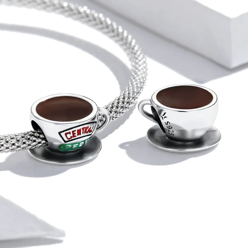 (Bild für) Kaffeetassen-Charm im Pandora-Stil - SCC2164 - Ansicht 3