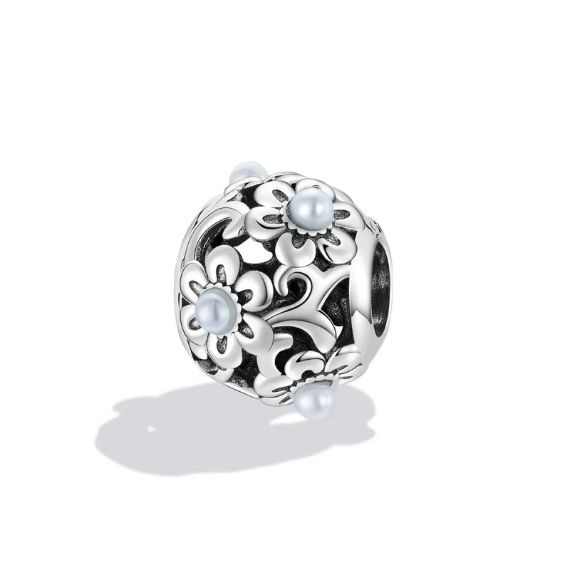 (Bild für) Klassischer Blumen-Charm im Pandora-Stil - SCC2182 - Ansicht 2