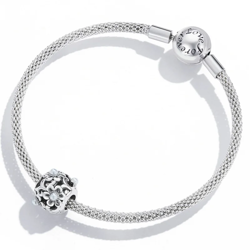 (Bild für) Klassischer Blumen-Charm im Pandora-Stil - SCC2182 - Ansicht 4