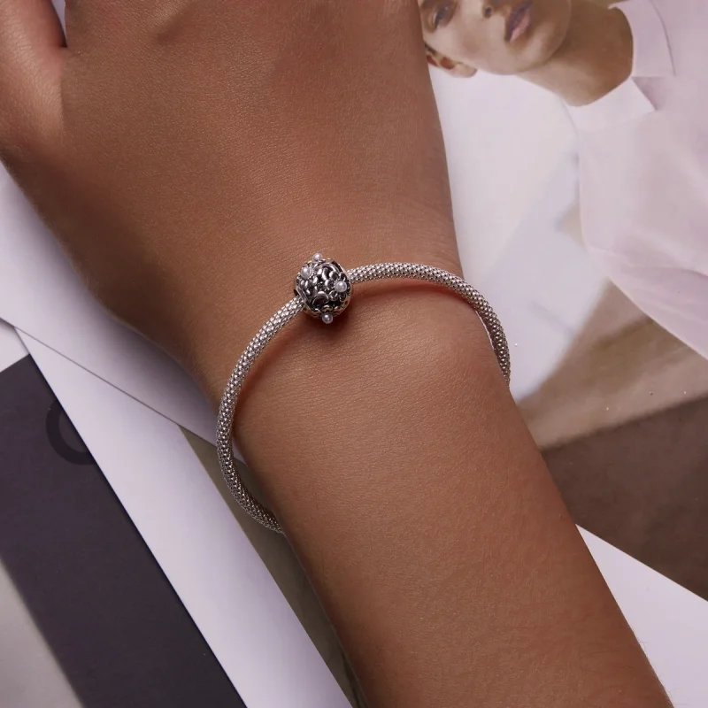 (Bild für) Klassischer Blumen-Charm im Pandora-Stil - SCC2182 - Ansicht 5