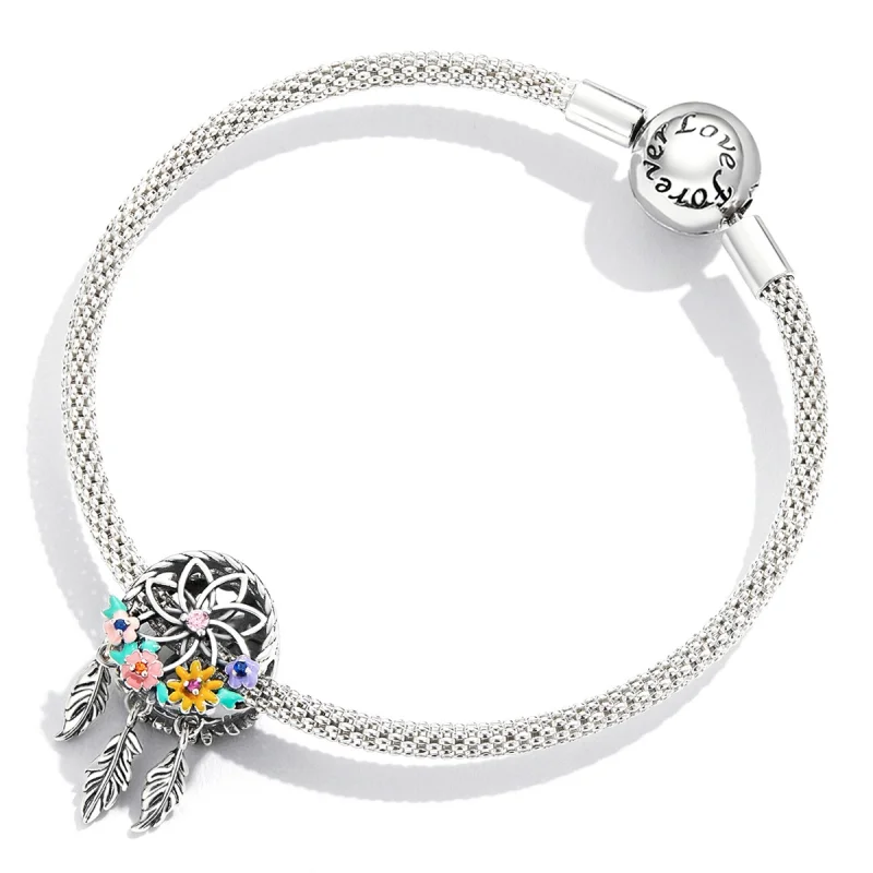 (Bild für) Kranz-Traumfänger-Charm im Pandora-Stil - BSC589 - Ansicht 4