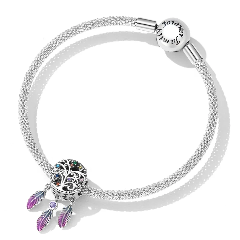 (Bild für) Lebensbaum-Traumfänger-Charm im Pandora-Stil - SCC2268 - Ansicht 5