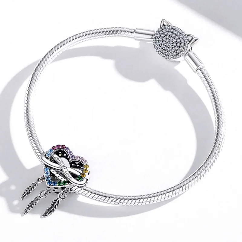 (Bild für) Liebes-Traumfänger-Charm im Pandora-Stil - BSC506 - Ansicht 3